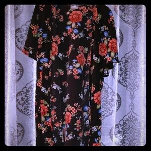 Sheer mesh duster cardigan